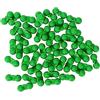 Yechiry Perline Attrattore a Doppio Sonaglino da Pesca 50 Pezzi per Pesca in Mare e Pescatori di Siluro Costruzione in Metallo e Plastica (GREEN)
