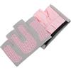 EXCEART Guanti da Palestra Donna Mezze Dita Antiscivolo in Silicone Rosa Rete Traspirante per Allenamento e Sollevamento Pesi