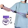 Stylebest Set Fitness per Anelli da Pilates per Allenamenti a Casa con di Resistenza, Asciugamano in Lattice, Corda per Espandere il Torace, 5 Pezzi Viola