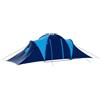 GFMGUEMV Tenda da campeggio a 3 camere per 9 persone, grande tenda familiare con tenda, blu scuro e blu, tenda interna traspirante, zanzariera, telone da pavimento, facile da montare