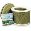 CarpLife Products Ltd Bivvy Loo camping Toilet - - Fishing igienici - WC da campeggio all' aperto - si ripiega Flat - da festival - WC per la pesca - toilette portatile - WC campeggio - supporti oltre 150 kg (Verde)
