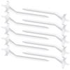 Dilwe Tee da in Plastica Tee da Curvi Bianchi 10 Pezzi 3,5 X 0,6 Pollici Supporto a Tre Punti Accessorio da Compatto e Leggero per Allenamenti con Mazze Diverse