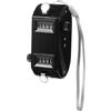 YARNOW Contatore manuale meccanico, doppio contatore a clic a 4 cifre | Doppio clicker manuale per sport, golf, baseball, contatore stabile con cinturino da polso per persone ed eventi