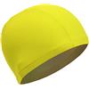 Dilwe Cuffia da Nuoto in Poliestere 22 X 14 Cm di Spessore Elevata Elasticità Asciugatura Rapida Antiscivolo Senza Rughe Cuffia da Bagno per Donne Uomini Adulti Nuoto in (YELLOW)