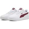 Puma Sneaker Unisex Court Classic Clean, Puma Bianco Granato Glow, 43 EU