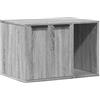 vidaXL Recinto Lettiera Gatti Grigio Sonoma 60x40x40 cm in Truciolato, mobili per lettiera per Gatti, mobili per lettiera, mobiletto per lettiera per Gatti