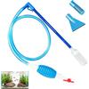 GmwyCzV Sifone Acquario, Aspirapolvere per Acquari, 1.7m Aquarium-Syphon-Kiesreiniger mit Handpumpe, per Cambio Acqua, Lavaggio della Sabbia, Filtraggio E Circolazione dell'Acqua-A