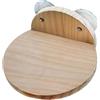 mophrati Forniture per animali domestici Scaffale per scale in legno leggero per piccoli animali Mobili per gatti da interno Soluzioni versatili per gradini, Ventosa, 19x17x15cm