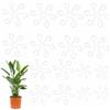 CZlinOduMMX 16 Pezzi Supporto per Piante Rampicanti, 4 Dimensioni Supporto per Piante da Giardino, Riutilizzabile Supporto per Piante da Interno Per Piante di Monstera,Fiori,Ortensie,Rose,Pomodori - Trasparente