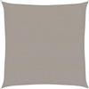 vidaXL Vela Parasole 160 g/m² Quadrata Grigio Chiaro 2,5x2,5 m in HDPE