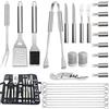 Amalan eu 29 Set di posate per barbecue,Utensili BBQ Acciaio 410