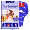 Wolkenfeld Vespe parassitoidi Contro Le tarme Alimentari - 6 Carte - Lotta Efficace e priva di Sostanze chimiche Contro Le tarme - Alternativa Naturale a trappole per tarme