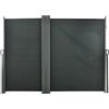 Outsunny Tenda Laterale Retrattile con Maniglia 600x180 cm Grigio