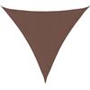 vidaXL Parasole a Vela Oxford Triangolare 4,5x4,5x4,5 m Marrone