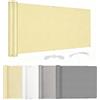 HNBFKD Vela Ombreggiante Rettangolare - 1x0.5M/100x50CM Giallo chiaro - Frangivisto Balcone, Tenda a Vela Impermeabile Anti UV, Telo Copri Ringhiera Schermo Privacy con Occhielli per Giardino Terrazza