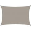 vidaXL Vela Parasole 160 g/m² Rettangolare Grigio Chiaro 2,5x3,5m HDPE