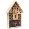 Relaxdays Casetta, Nido, Hotel per Insetti in Legno, Marrone, 10x31x48 cm