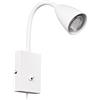 Trio Leuchten Trio, Applique, Wanda 1 x GU10, max.10,0 W Corpo: Metallo, Bianco opaco L:8,5 cm, H:23,5 cm, P:22,0 cm FLEXConnect