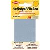 Kleiber - Nastro per riparazioni termoadesivo in Cotone Extra Morbido e Sottile 30 x 6 cm, Grigio Chiaro