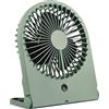 RL LIVE YOUR LIGHT Reality Leuchten Breezy R044-49 - Ventilatore da tavolo in plastica, 2 Watt, funzionamento a batteria, USB-C, 3 livelli