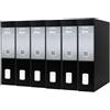 Esselte DOX 2 Raccoglitore a Leva Formato Protocollo D8, A4, Nero, Confezione da 6 Pezzi