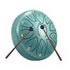 LOMUTY Handpan, Steel Drum, Hand Pan, Tamburo in Acciaio, Verde Menta | Steel Tongue Drum 11 Note C Maggiore 6 Pollici 15cm per Meditazione e Yoga, Garden Rain Drum con Borsa e Mazzuoli