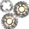 Konerstone Disco Dischi Freno Anteriore Posteriore Rotore per Honda CBR600F 2001-2007 Accessori per motori Disks CBR 600 F CBR600 600F 01 2002 2003 2004 2005 2006 07 Oro