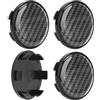 Phefop Tappo Centrale Ruota, Copri Coprimozzo Centrale, Tappo Centrale, Diametro Esterno 54 Mm, Diametro Interno 49 Mm, Universale per Automobili, Protezione, Modello in Carbonio, Set