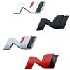 Generico Adesivo con logo metallico 3D N-line for il bagagliaio, compatibile con gli accessori adesivi for auto i20 e i30(Sticker Red Black)