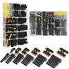 QWORK® 808 Pezzi connettori per Auto, connettori Impermeabili per Cavi Auto 1/2/3/4/5/6 Pin, per Auto, Camion, Barche, motociclette