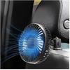 CGEAMDY Ventilatore per Auto, 3 Velocità Ventilatore Portatile USB, Rotazione Di 360 ° Ricaricabile Ventilatore Da Tavolo Silenzioso, 12 V Ventola Per Auto, Camion, SUV(Schienale Della Sedia)