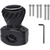 Tongboke Pomello Universale per Volante Auto, Steering Booster per Veicolo, Maniglia di Potenza per Trattore, Auto, Camion, Barca - Nero (1)