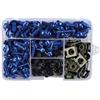 CYDJML Moto Vite Dadi Pezzi Kit Kit Di Viti E Dadi Per Carene Moto Per Yamaha TMAX500 T-MAX500 TMAX 500 DX Clip Fissaggio, Bulloni Per Carrozzeria Bulloni Fissaggio(Blu)