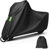 Torven Telo Coprimoto da Esterno, Telo Moto per Esterno Impermeabile, Copri Antigrandine Universale per Scooter Motorino Ciclomotori Motocicletta Stradale Motocross 245 * 105 * 125cm (XXL)