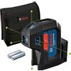 Bosch Professional Livella laser a 5 punti GPL 5 G (laser verde, raggio d'azione: fino a 30 m, sacchetto)