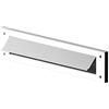 Merriway Bulk Hardware BH05982 Para-Aria a Spazzola per Cassetta della Posta con Patta, Bianco