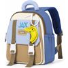 Glimmerday Zaini Asilo Personalizzati per Bambini Grazioso Zainetto da Scuola con Personaggi dei Cartoni Animati e Nome per Bambino, Bambi, Neonati, Scuola Infanzia e Regalo per Bambo
