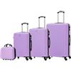 CELIMS - Valigie leggere approvate da 100+ compagnie aeree per un viaggio in tutta fiducia, viola., Set 4 Pièces, Set 4 pezzi