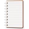Quaderno a Fogli Mobili B5/A5 a Righe, Blocco Note Ricaricabile, per Studenti