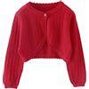 Alunsito Vestiti della Neonata Manica Lunga Maglione Lavorato A Maglia Cardigan Corto Infantile del Bambino Bambini Solido Bolero Coprispalle Cappotto Autunno Outfit