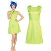 Haocloth Joy Costume Cosplay da donna, Halloween Emozione Gioia Stampato Sundress Outfit senza maniche Lunghezza al ginocchio (M)