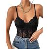 SHEKINI Body Donna Elegante Bodysuit Pizzo Body Contenitivo Modellante Intimo Donna Lingerie Sexydonna Hot Shapewear Pancia Piatta Body Shaper