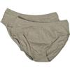 RAGNO Slip Uomo Confezione 2 Capi Puro Cotone Elasticizzato bio Cotton Stretch artcolo U188BN, 135MB Grigio Melange, XL