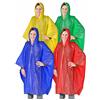 MIJOMA 4 pezzi poncho antipioggia con cappuccio pioggia poncho emergenza impermeabile impermeabile impermeabile unisex per concerti campeggio escursionismo pesca