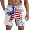 Generico Hawaiian Board Shorts Trunks Swim Pants Uomini con Meshlining Coulisse Chiusura Bright Flower Power Beach Costume Uomo Mare Taglia 4XL Costumi Uomo Piscina
