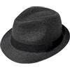 Wildarms Cappello Fedora da donna, in paglia, estivo, stile Panama, cappello da sole con fascia nera, leggero, traspirante, per spiaggia e vacanza