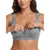Lemorosy Reggiseno Minimizer Chiusura Anteriore Senza Ferretto(Grigio,2E)
