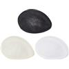FINGERINSPIRE 3pz Base per Cappello Fascinator Sinamay 16x11.5cm Base per Cappello in Lino Fascinator Modisteria Base Bianco Nero Limone Chiffon Colore A Goccia Base per Materiale di Modisteria DIY