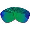 Wetnenss Lenti di ricambio per Oakley Frogskins OO9013 | Frogskins Asian Fit (AF) OO9245 polarizzate spessore 1,5 mm prevenzione del sale resistente agli oli (rosso scuro), verde, 55*43mm