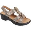 Dasongff Sandali ortopedici da donna estivi comodi con zeppa a punta aperta, sandali da spiaggia casual alla moda da donna traspiranti spessi, oro, 40 EU